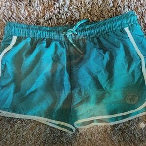 Kids Swim Trunks in Teal